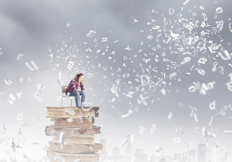 Master the SEO Funnel | Woman sitting on books | Netvolution