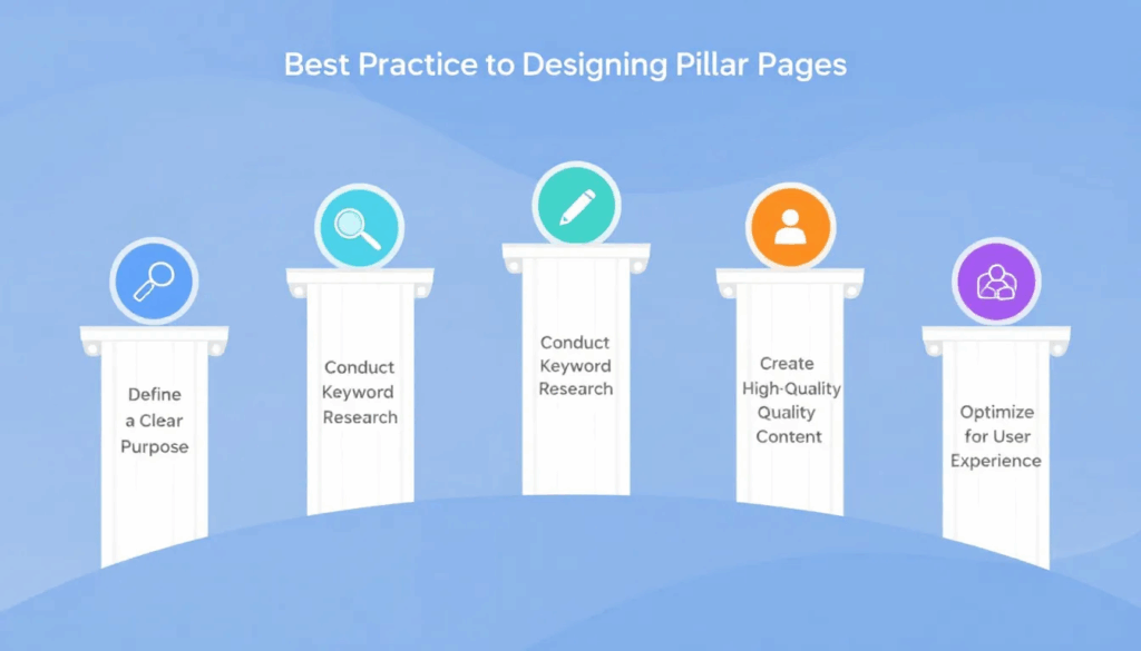 Best practices for designing effective pillar pages.